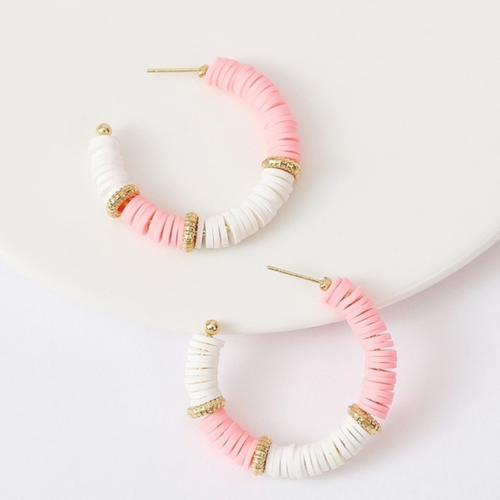 C shaped earrings